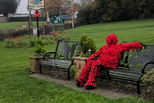 Poppy Man on WW Benches