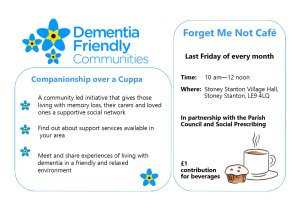 Dementia 'Forget me not' Cafe