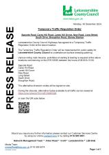 Road Resurfacing Works from 7.1.25