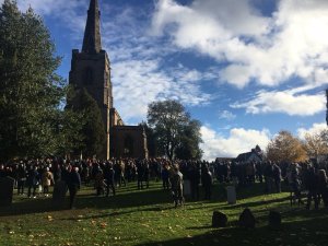 2018 was the 100th year anniversary and the village came together to remember.

The Parish arrange a procession and held the outdoor service...Lest we forget.